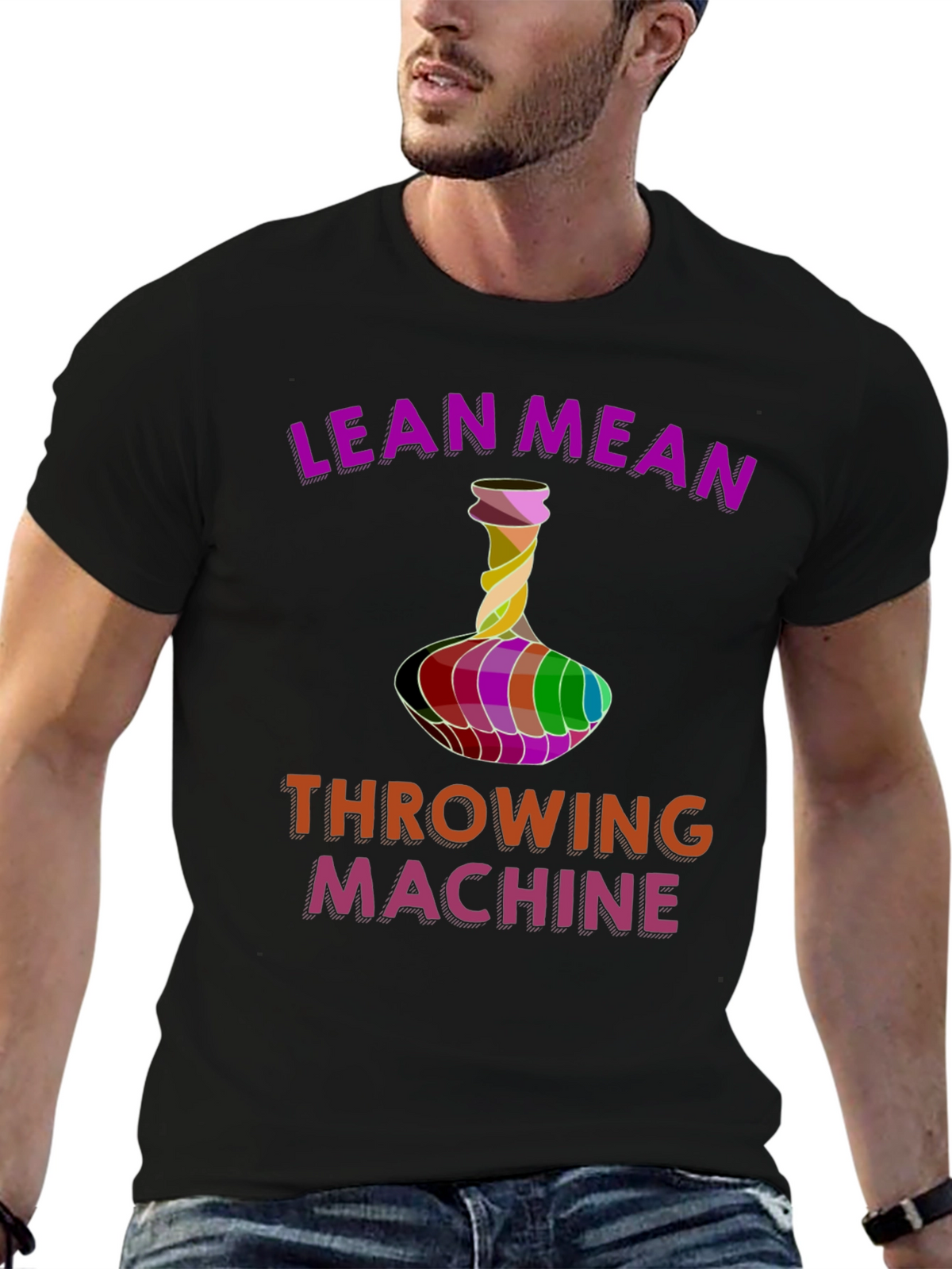 Lean Mean Throwing Machine Graphic T-Shirt