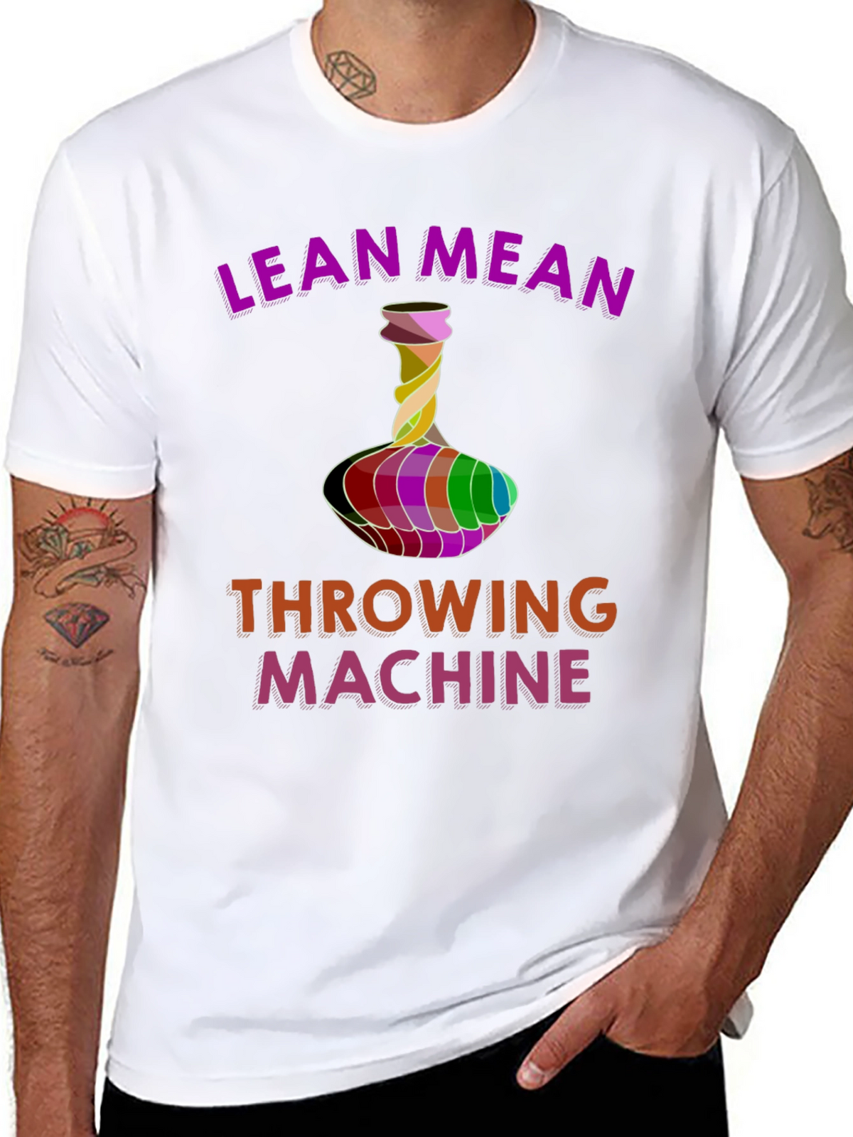 Lean Mean Throwing Machine Graphic T-Shirt