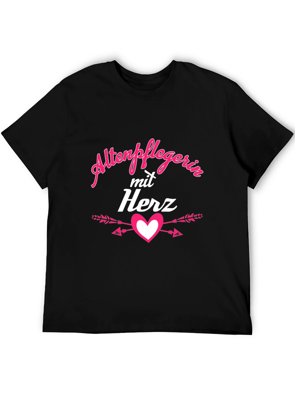 Altenpflegerin mit Herz Black T-Shirt
