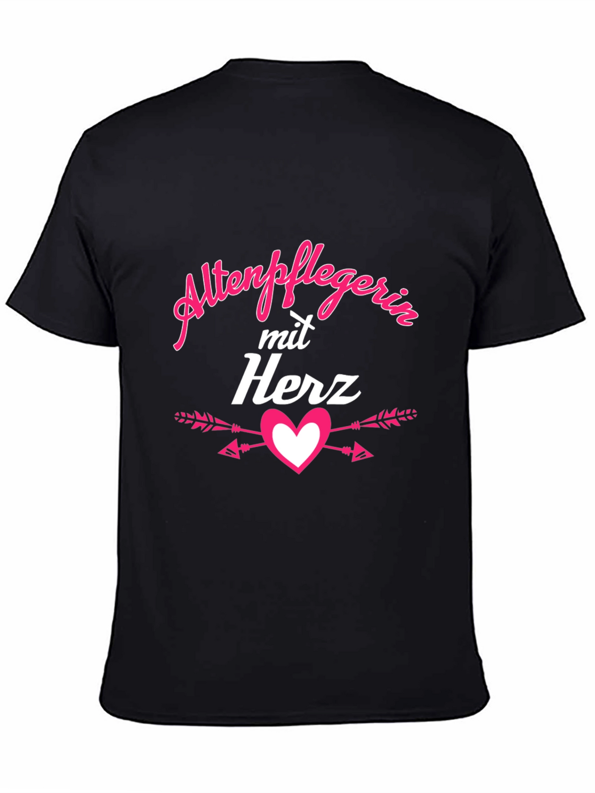 Altenpflegerin mit Herz Black T-Shirt