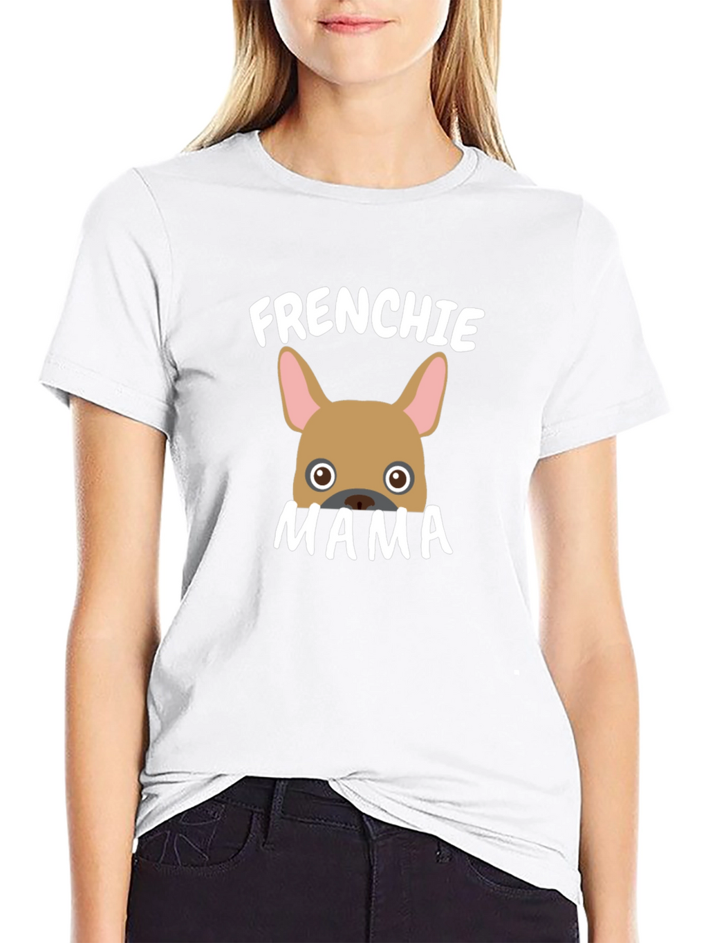 Frenchie Mama Black T-Shirt