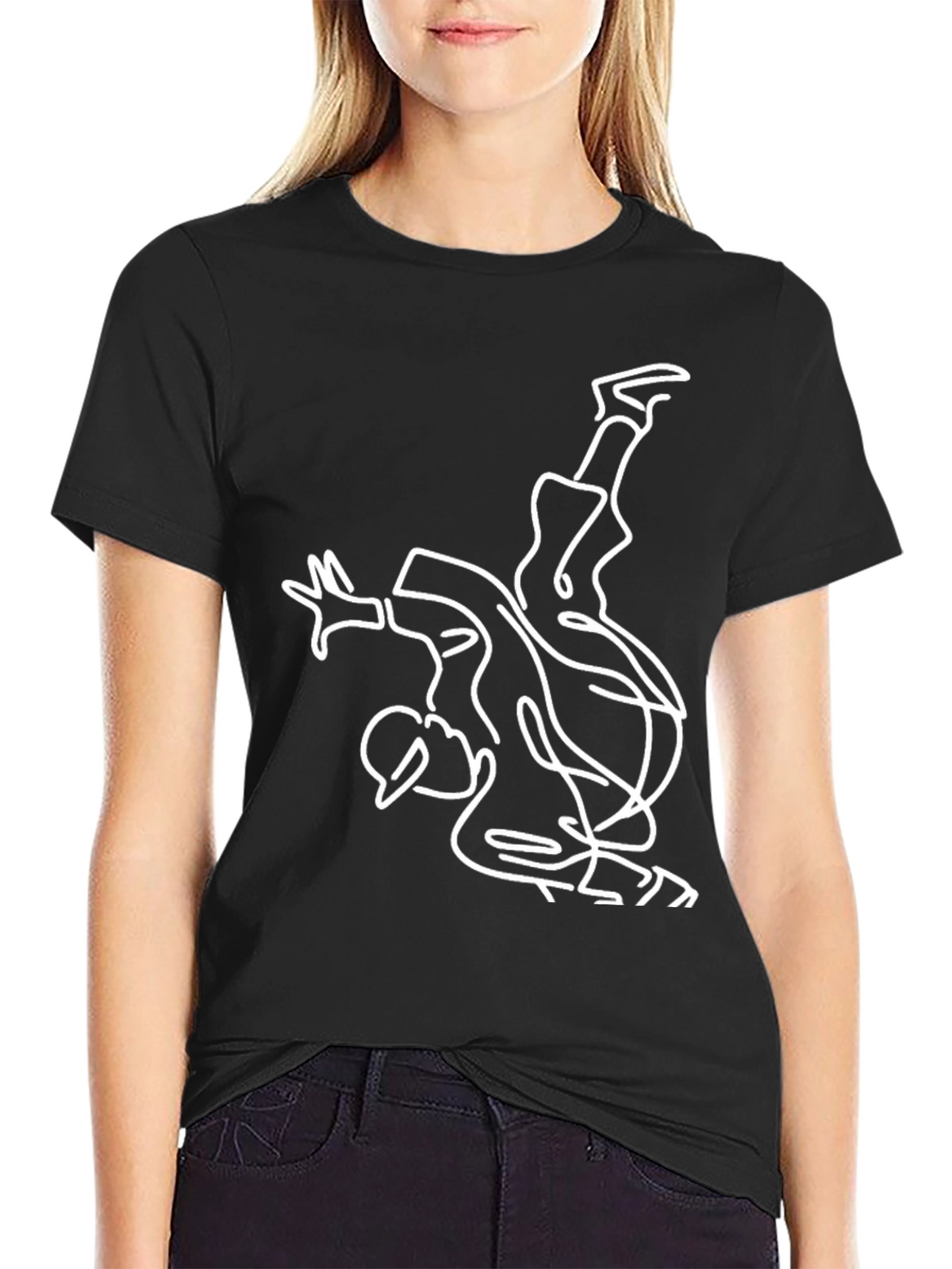 Modern Breakdance T-Shirt - Black Graphic Tee