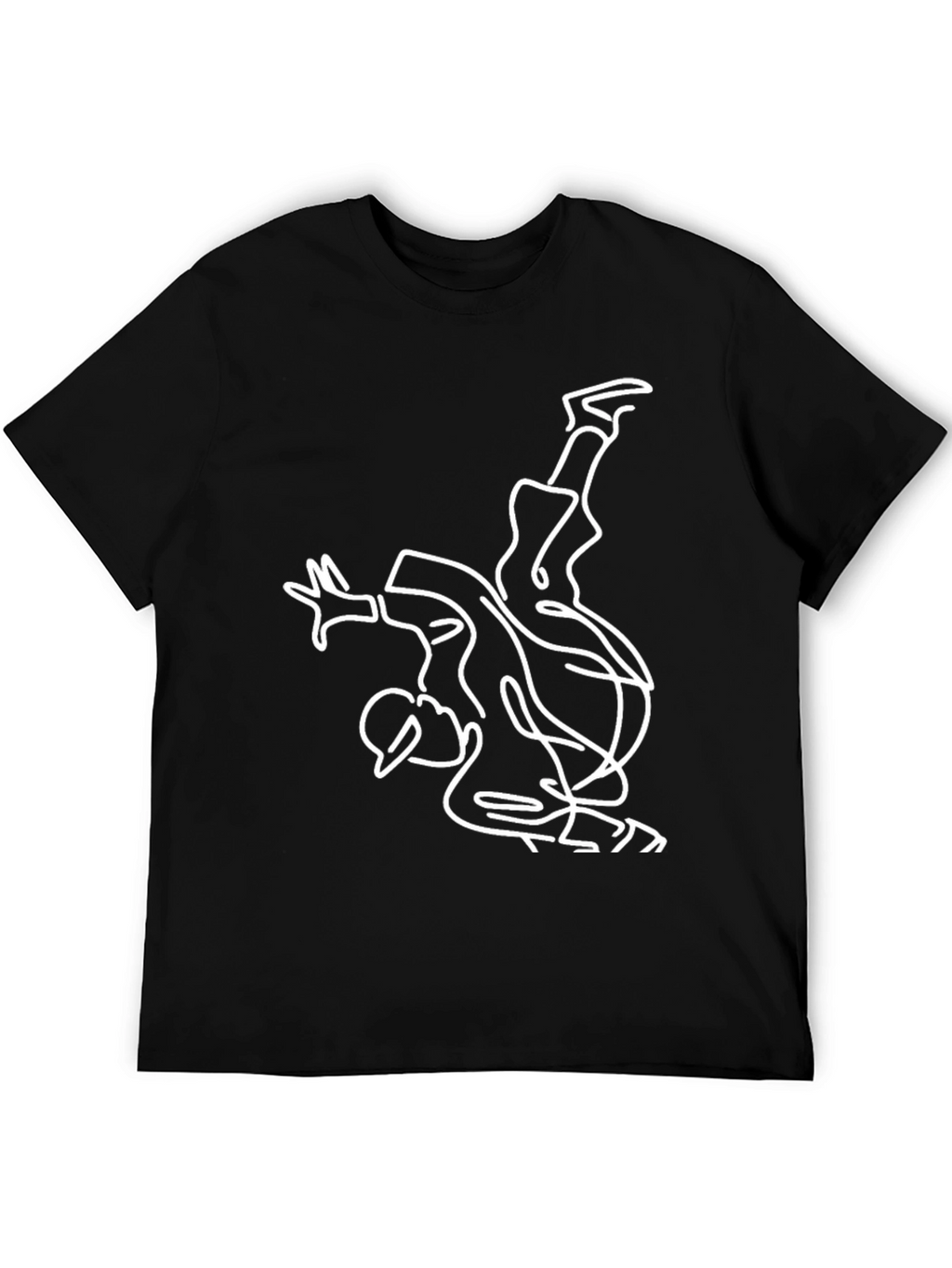Modern Breakdance T-Shirt - Black Graphic Tee