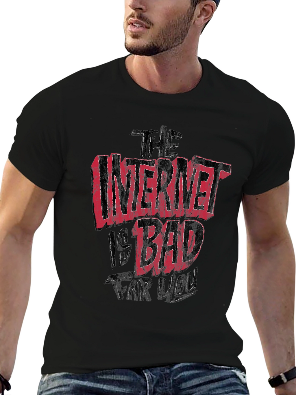 The Internet Is Bad For You Graphic T-Shirt