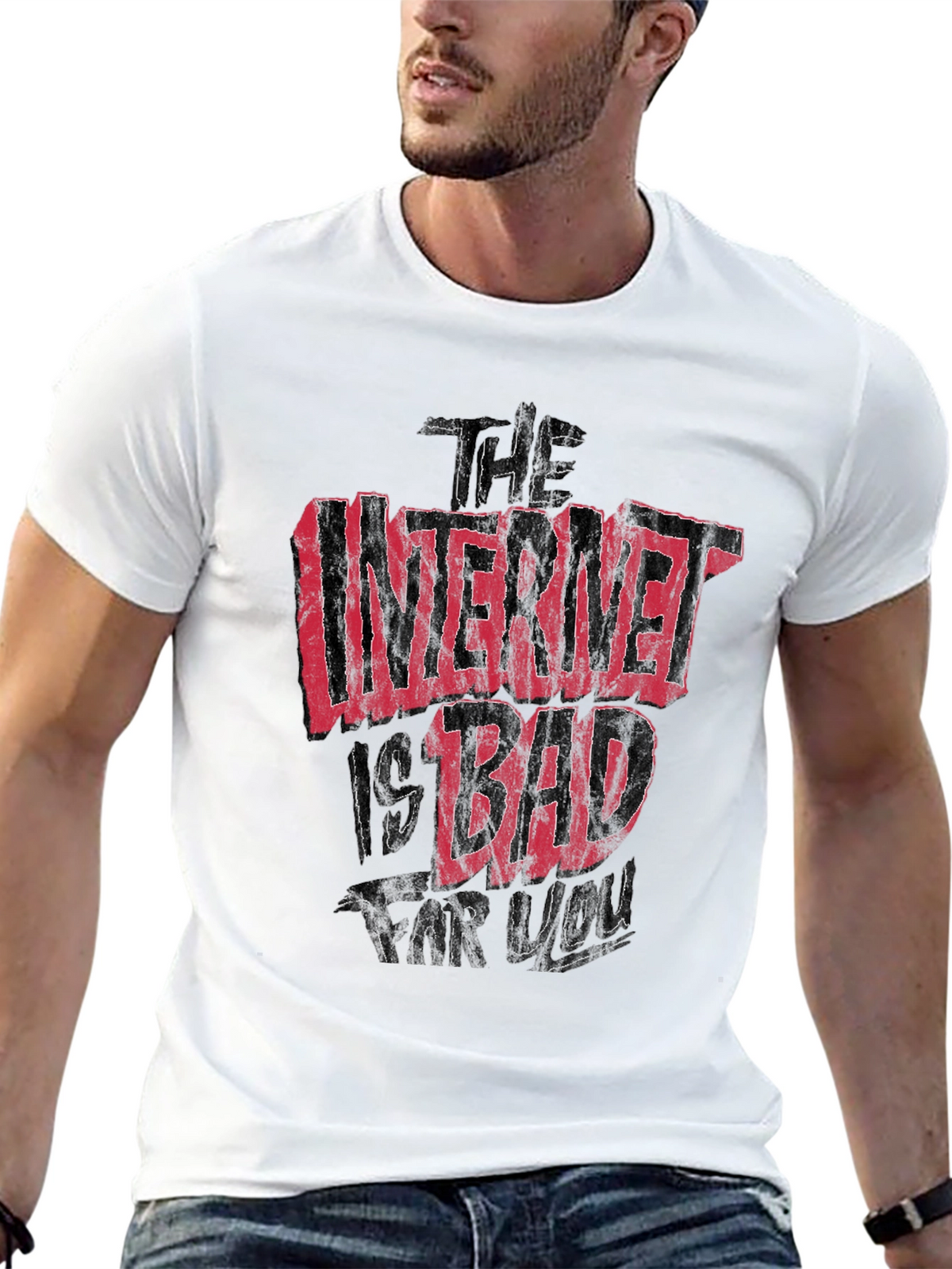 The Internet Is Bad For You Graphic T-Shirt