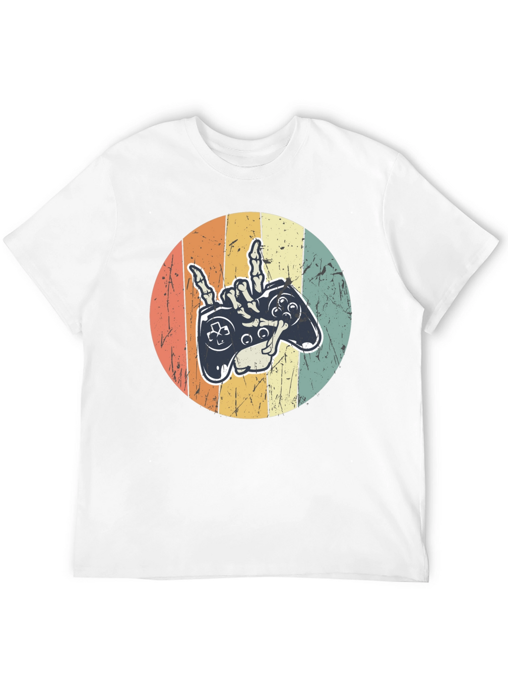 Gamer Skeleton Hand Graphic Tee