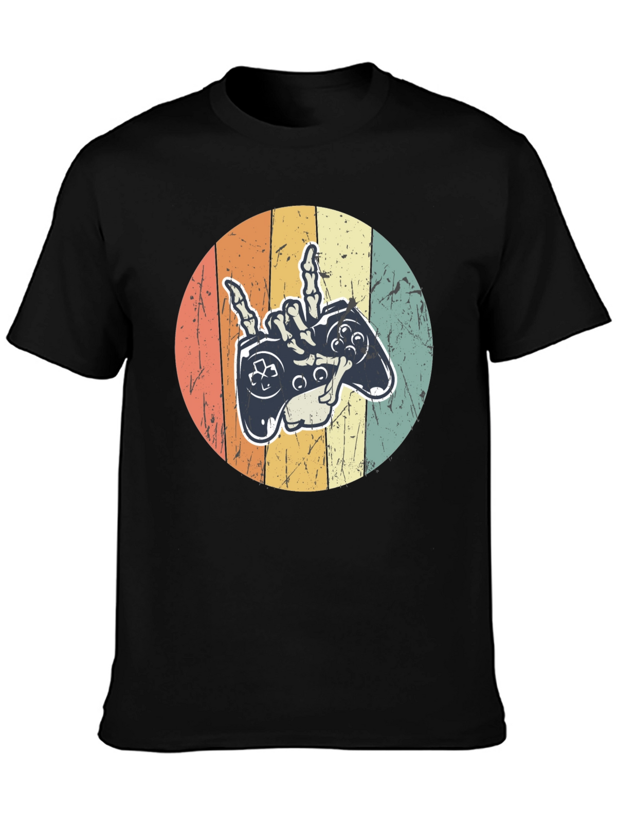 Gamer Skeleton Hand Graphic Tee