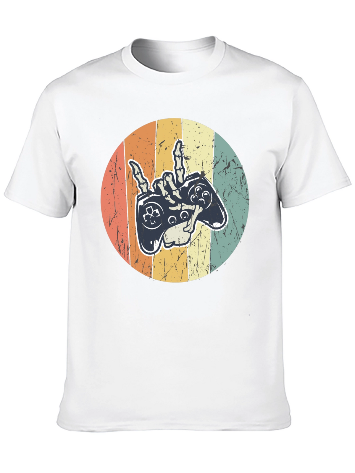 Gamer Skeleton Hand Graphic Tee