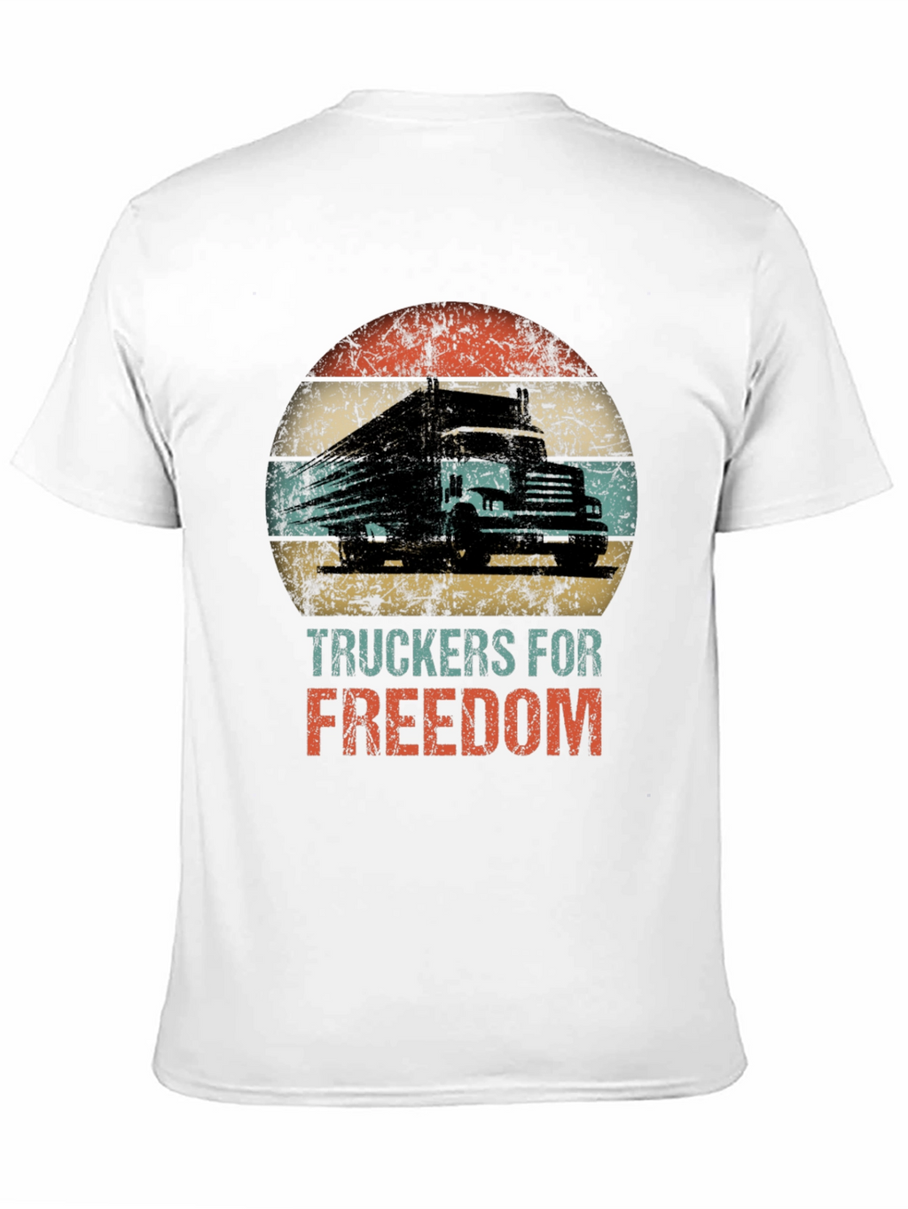Truckers for Freedom Graphic Tee - Black Cotton