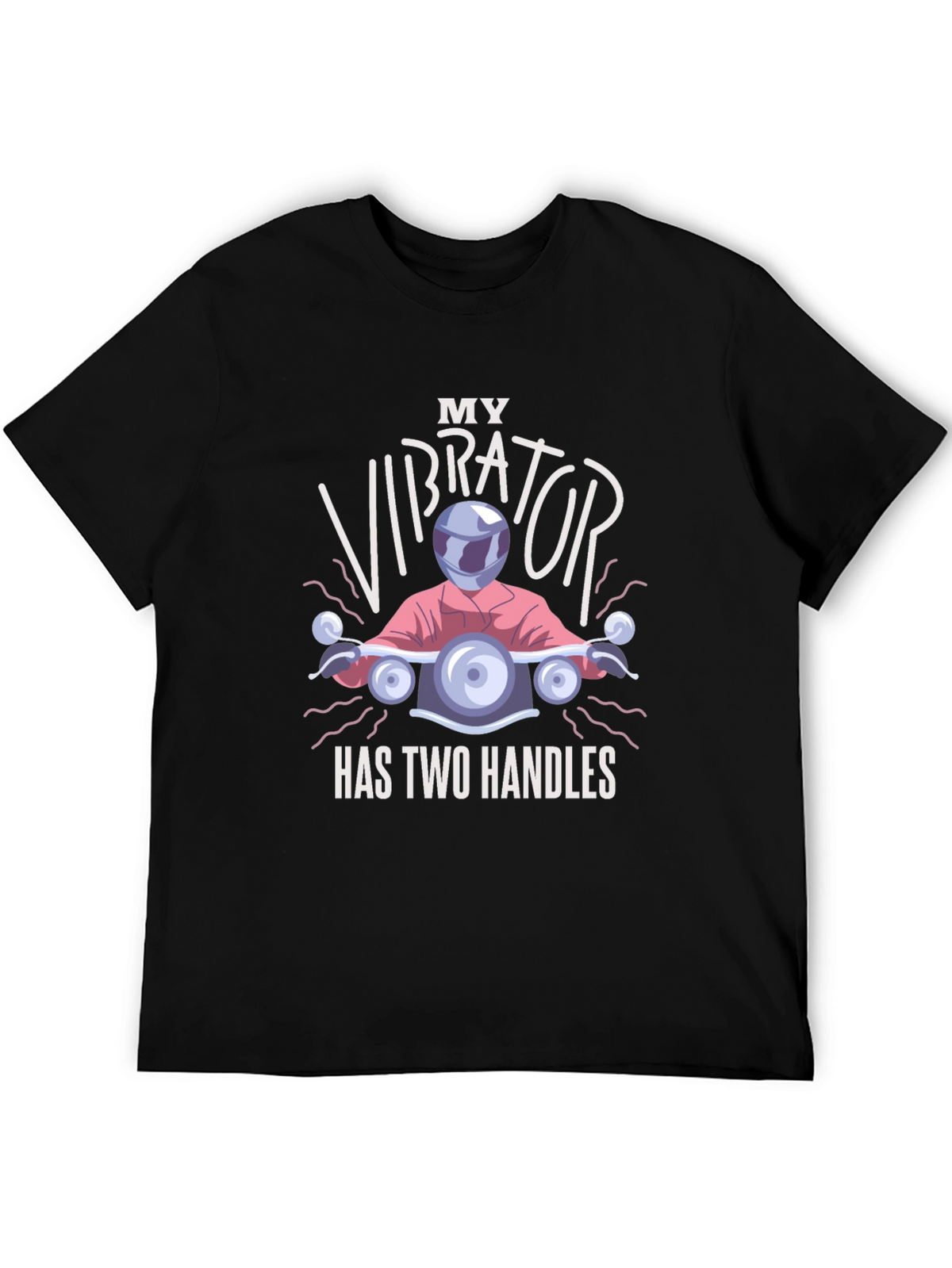 Funny Motorcycle Vibrator T-Shirt