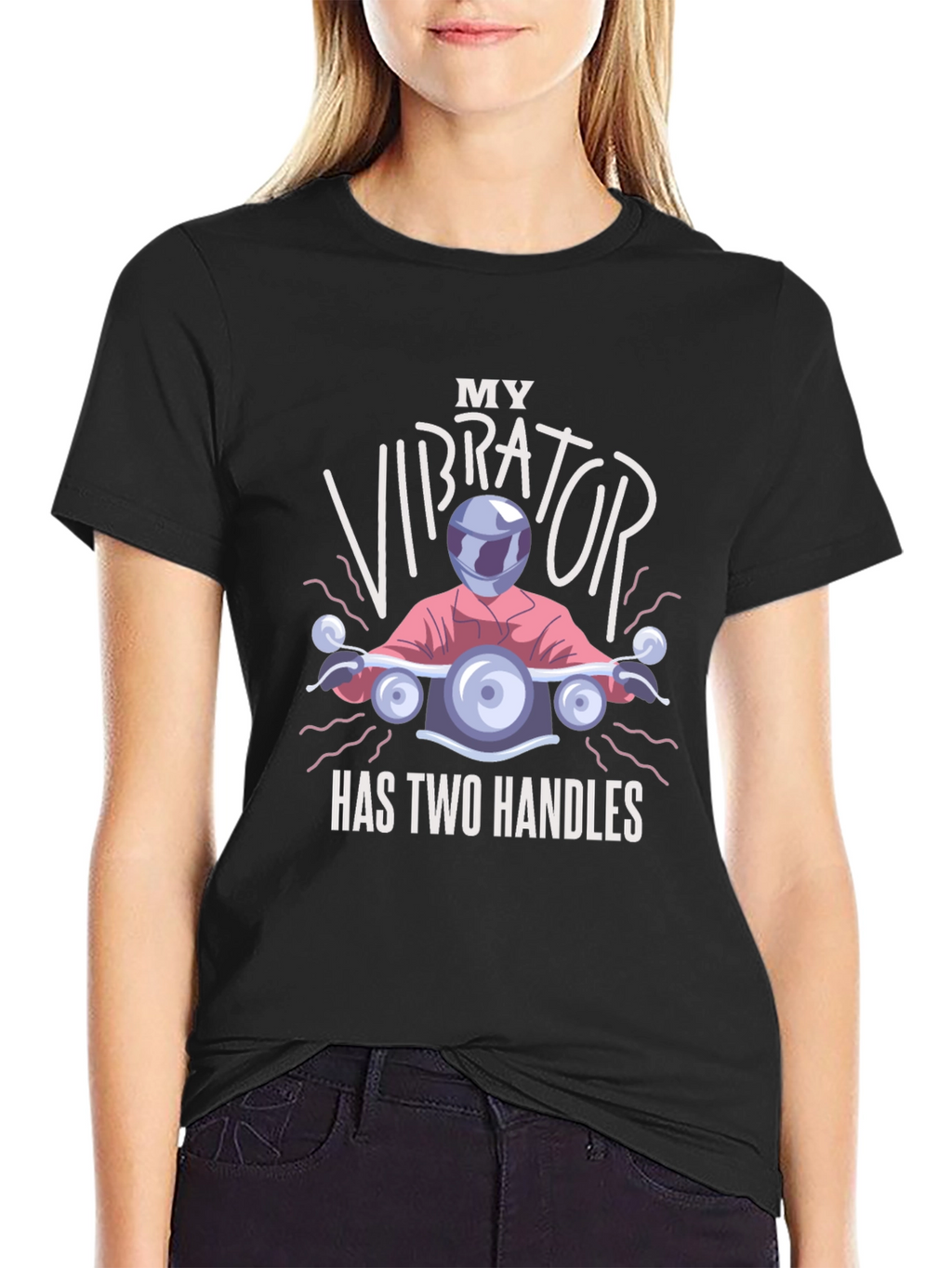 Funny Motorcycle Vibrator T-Shirt