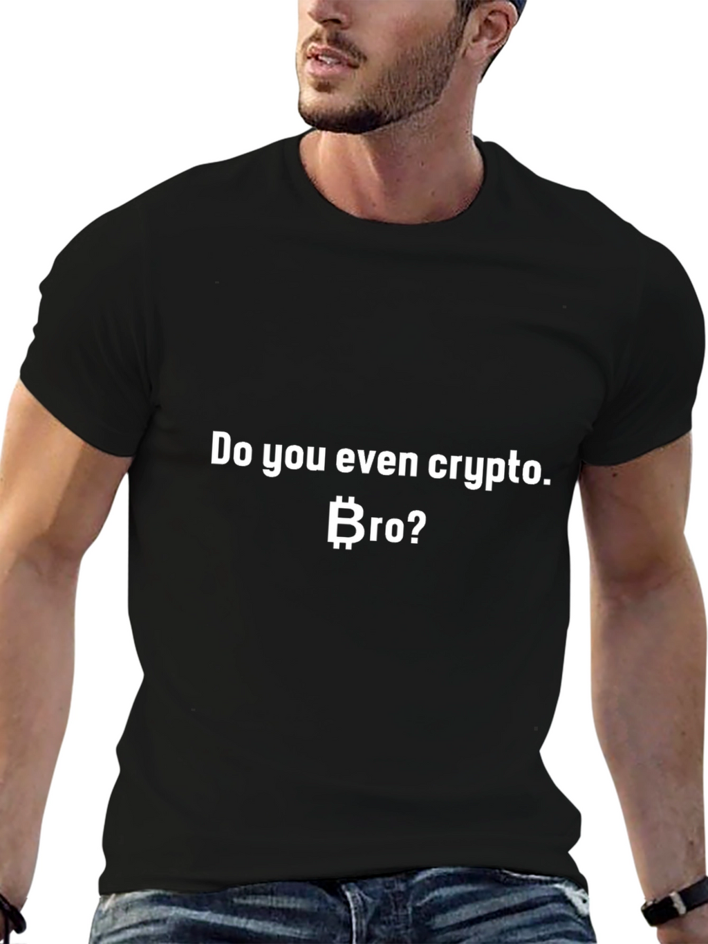 Crypto Bro T-Shirt - Bitcoin Design