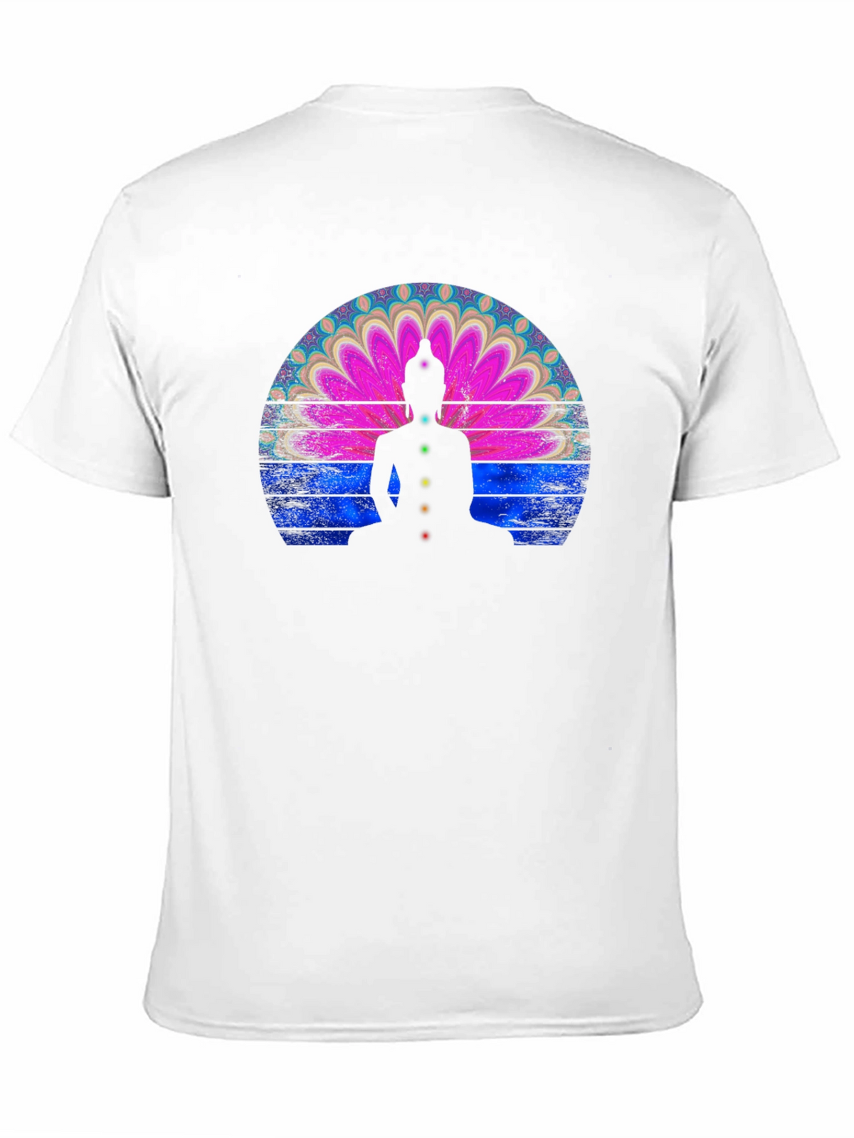 Chakra Buddha Graphic T-Shirt - Meditative Style