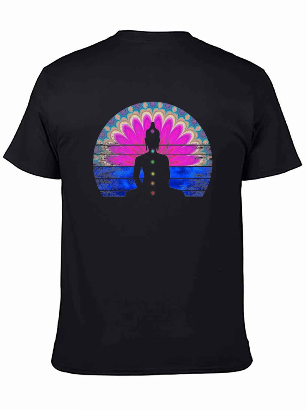 Chakra Buddha Graphic T-Shirt - Meditative Style