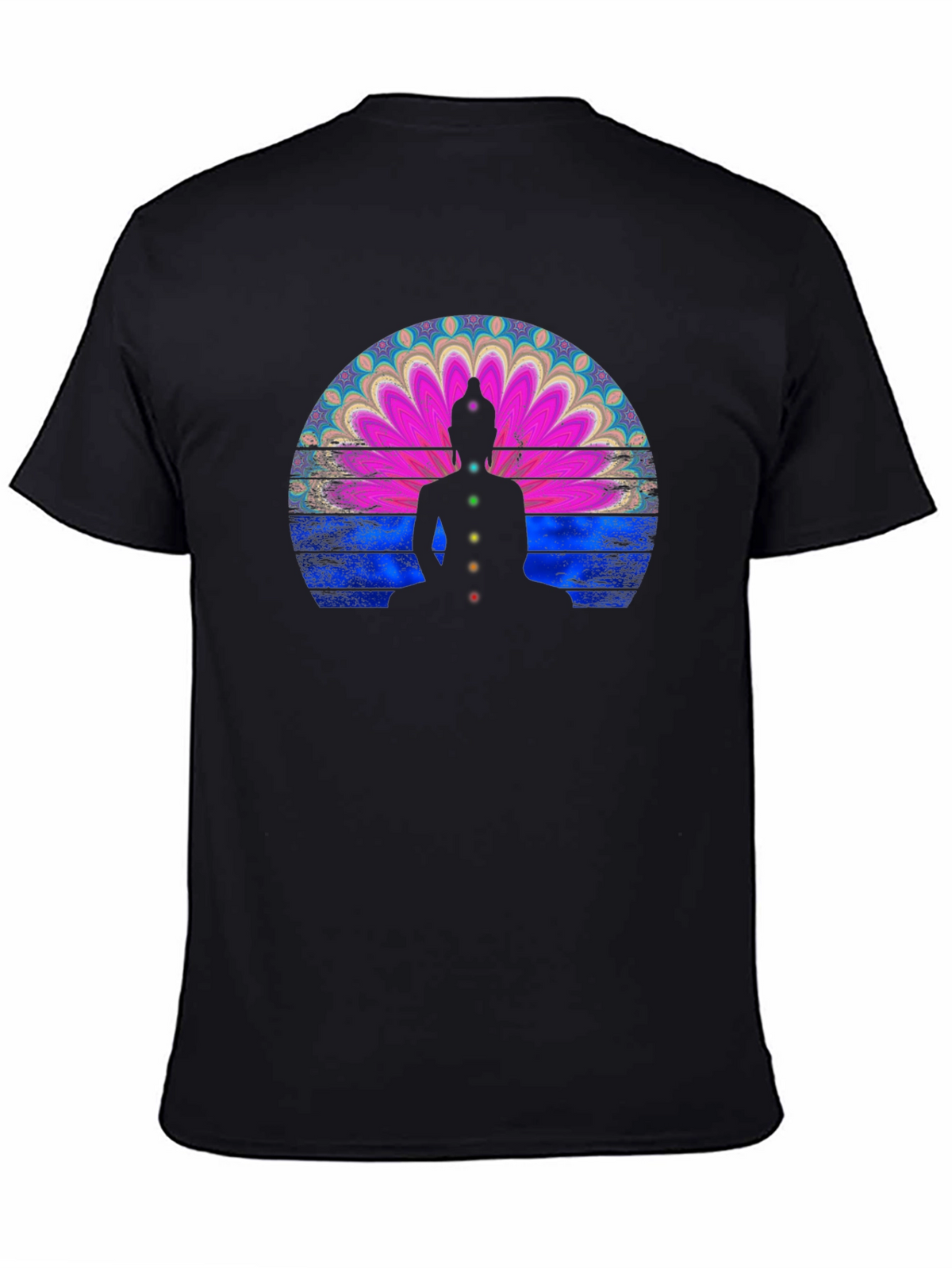 Chakra Buddha Graphic T-Shirt - Meditative Style