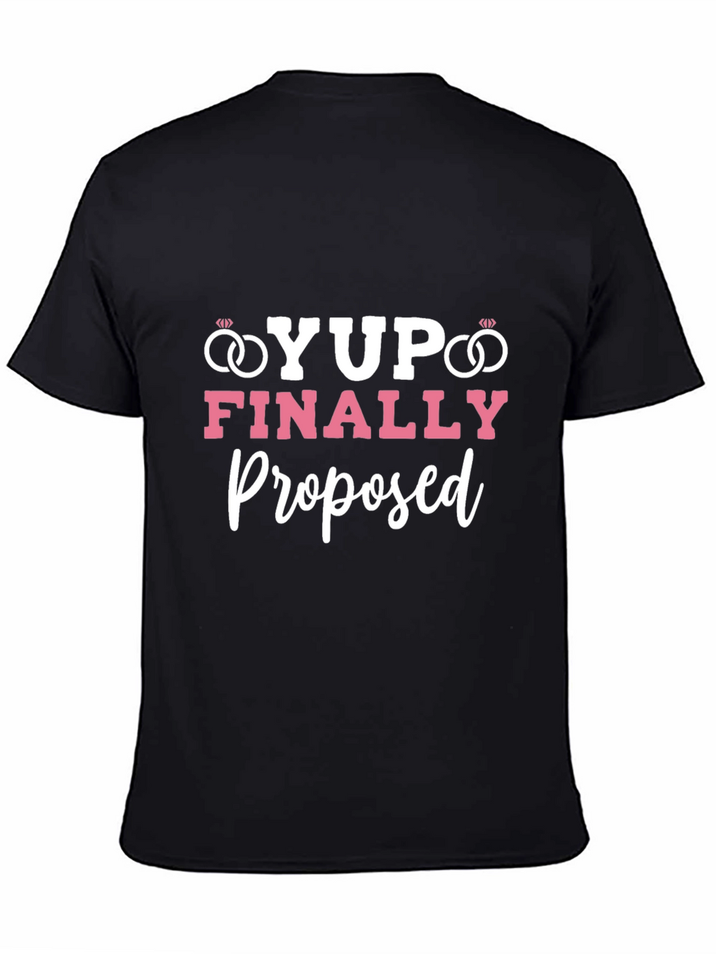 Yup! Finally Proposed Black Graphic Tee