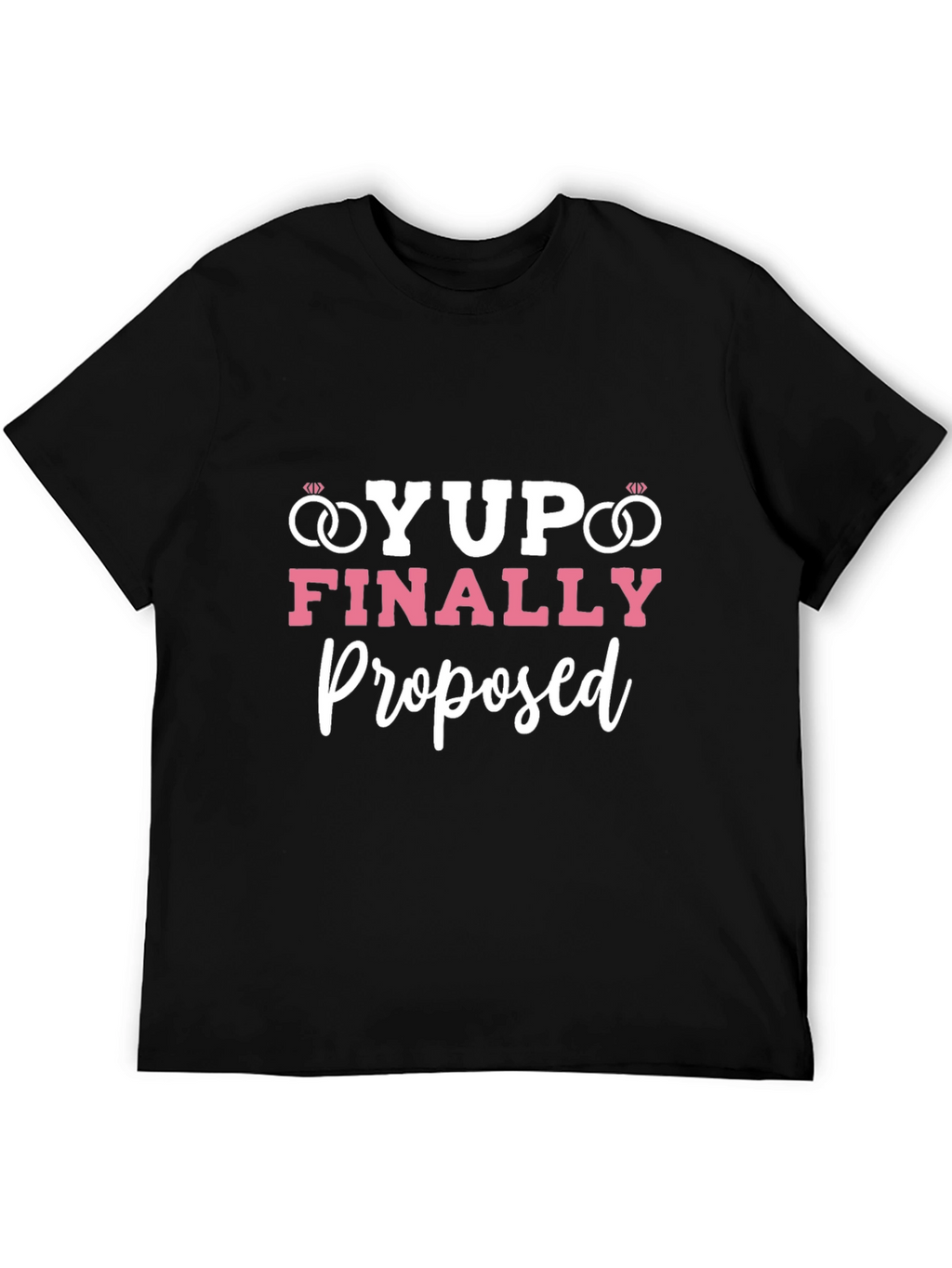 Yup! Finally Proposed Black Graphic Tee