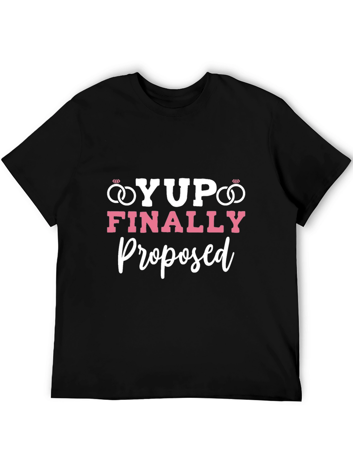 Yup! Finally Proposed Black Graphic Tee
