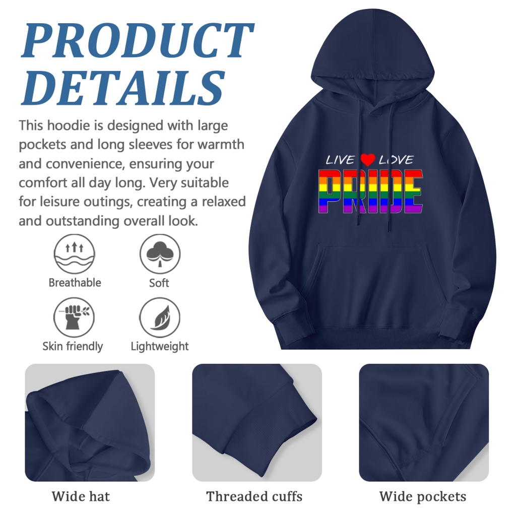 "LIVE ? LOVE" Quote Hoodie