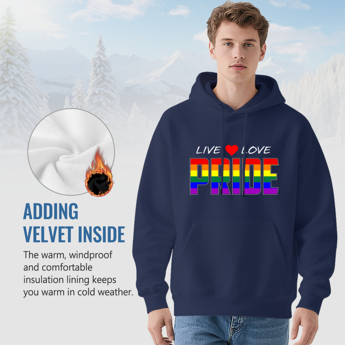 "LIVE ? LOVE" Quote Hoodie