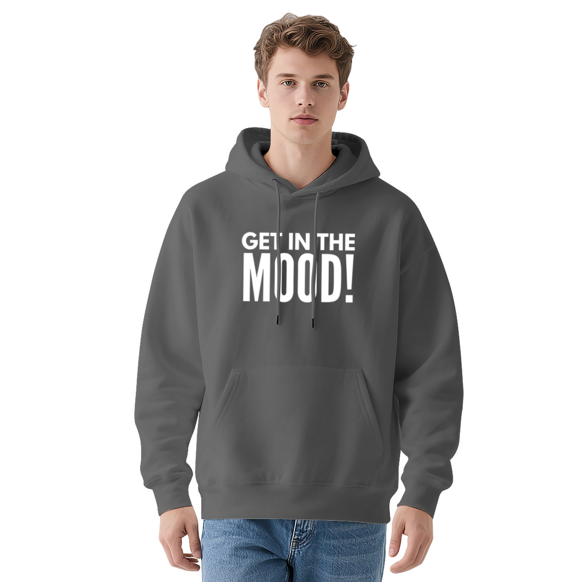 "GET IN THE MOOD!" Graphic Hoodie