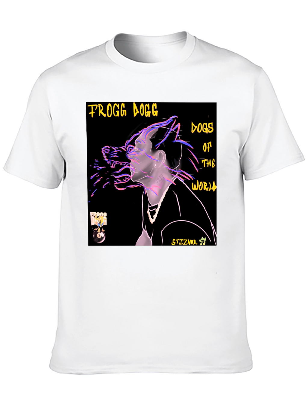 Frogg Dogg Dogs of the World Black T-Shirt
