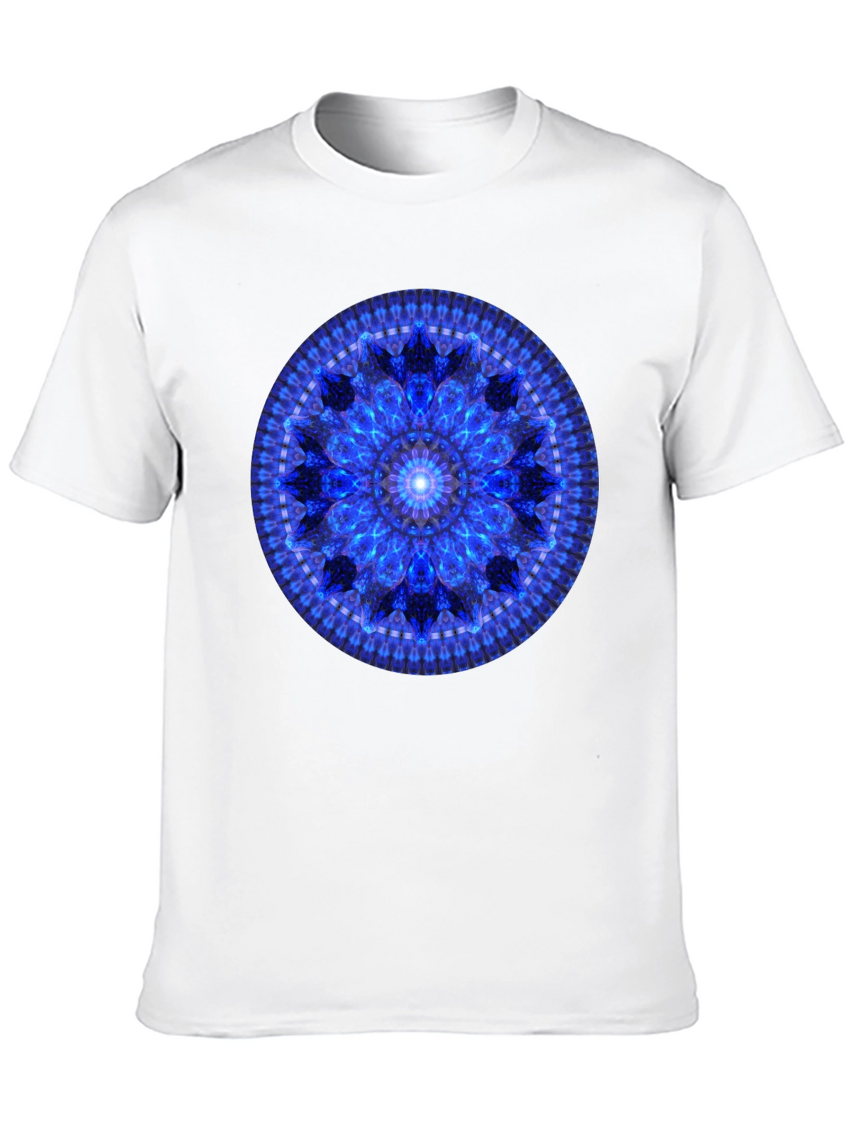 Blue Mandala Graphic T-Shirt