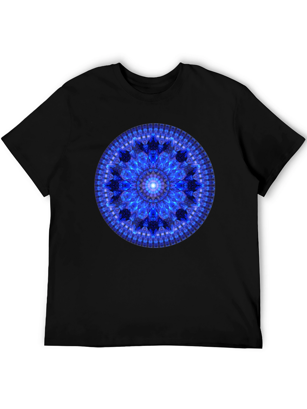 Blue Mandala Graphic T-Shirt