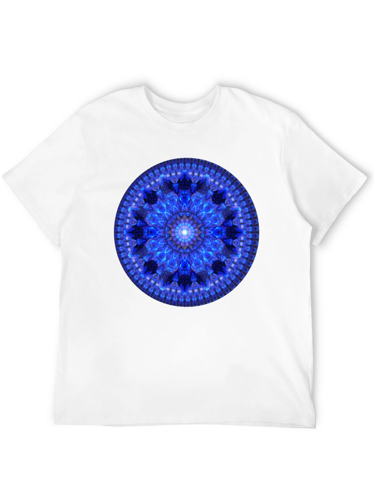 Blue Mandala Graphic T-Shirt