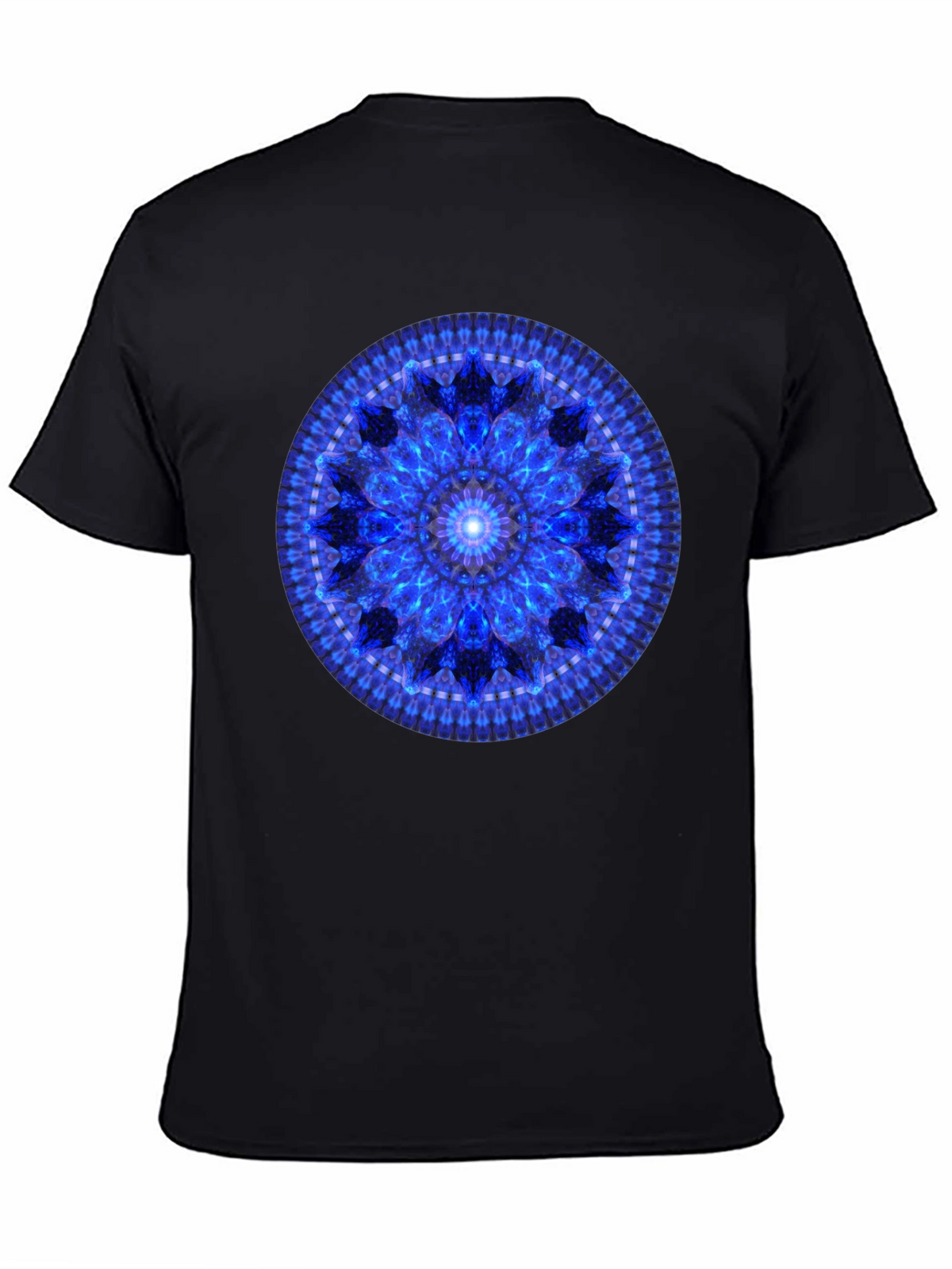 Blue Mandala Graphic T-Shirt