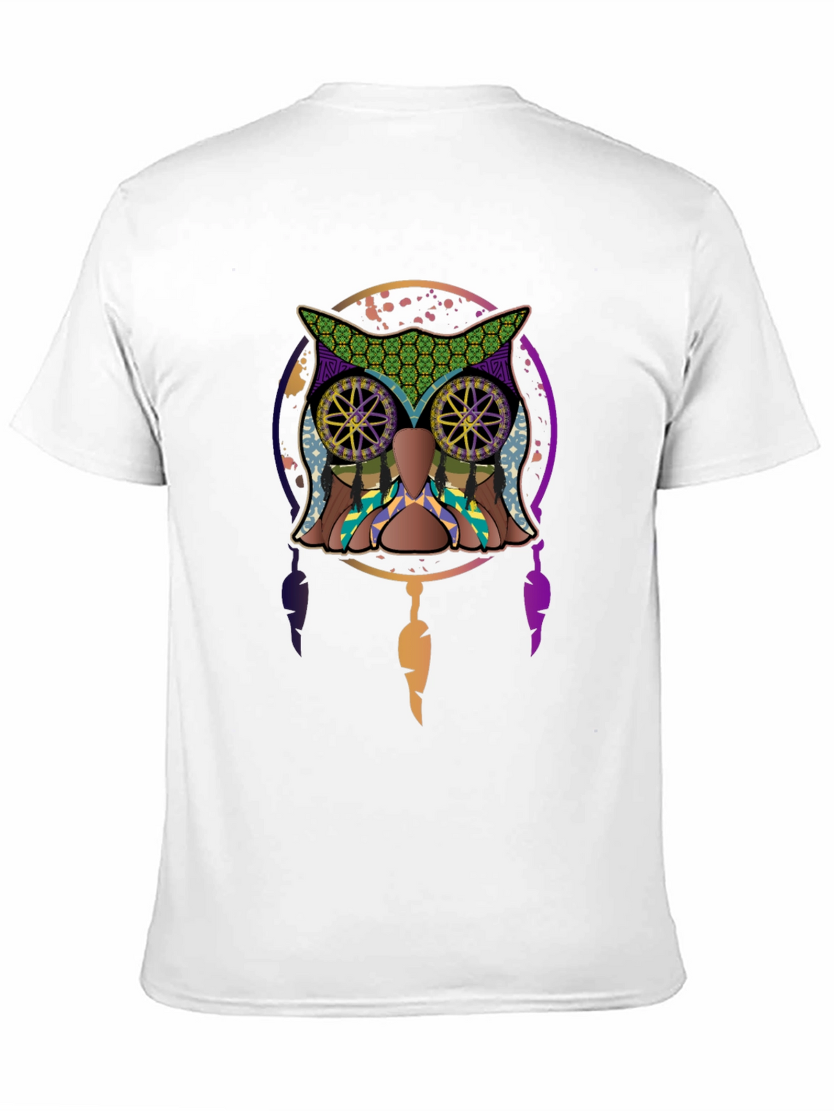 Owl Dreamcatcher Graphic Tee - Mens Black T-Shirt