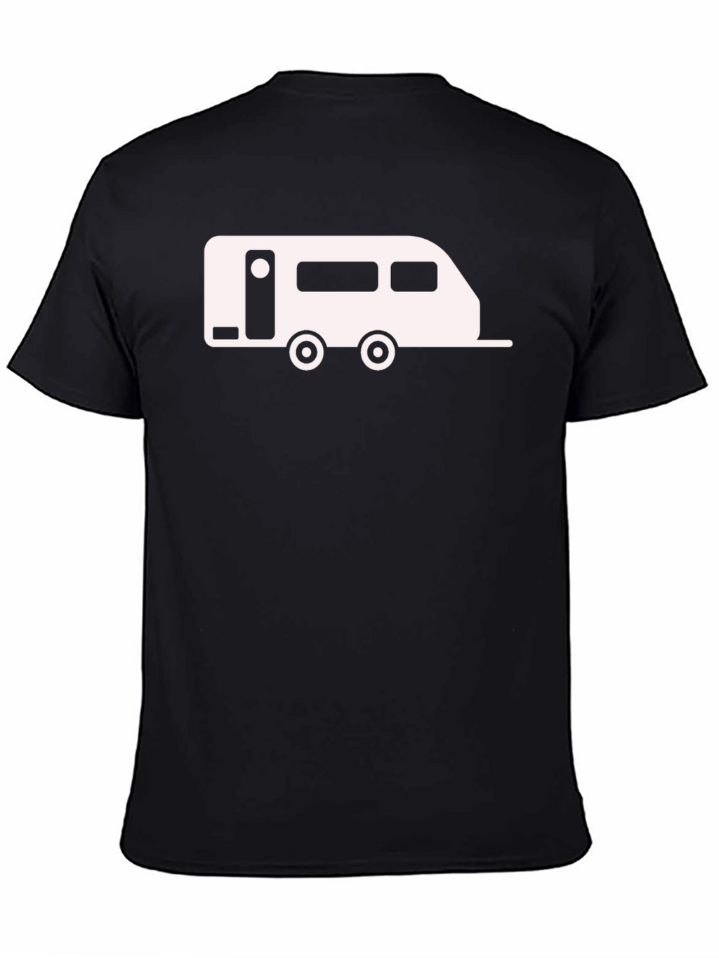 Camper Graphic Tee - Black Cotton Casual Shirt
