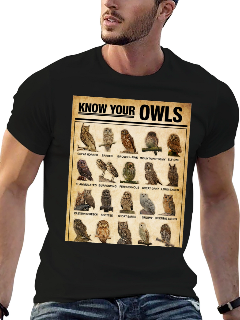 Know Your Owls T-Shirt: Bird Lovers Edition