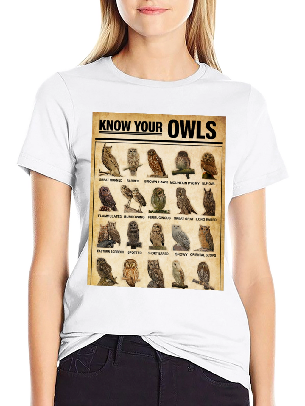 Know Your Owls T-Shirt: Bird Lovers Edition