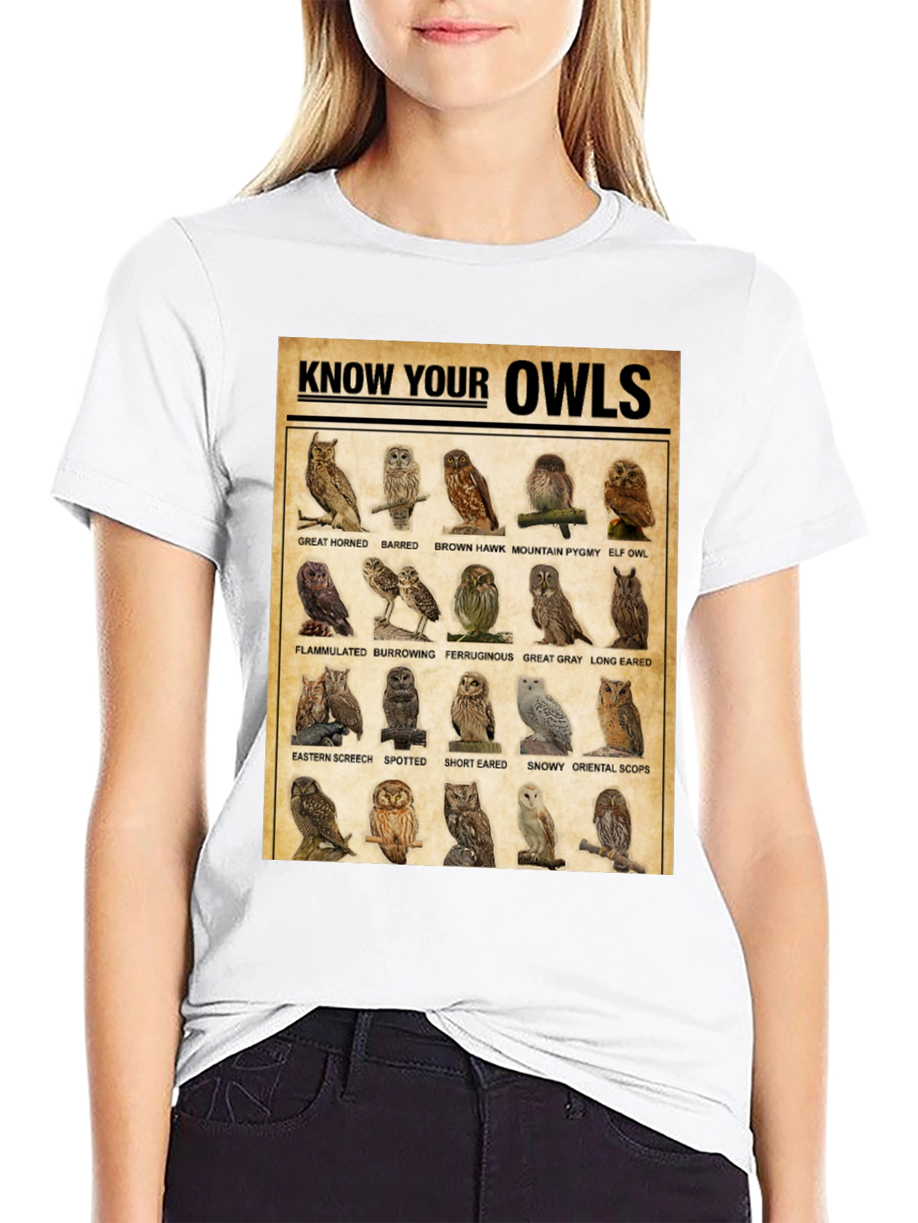 Know Your Owls T-Shirt: Bird Lovers Edition