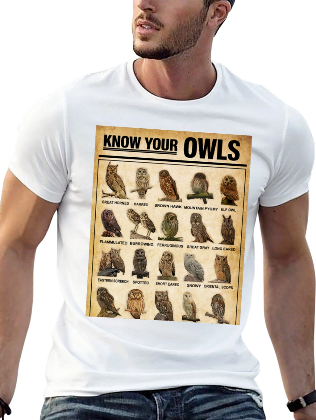 Know Your Owls T-Shirt: Bird Lovers Edition