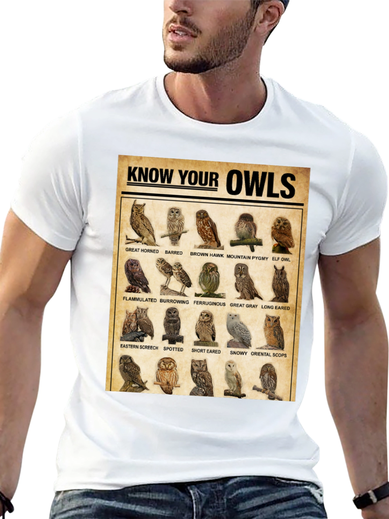 Know Your Owls T-Shirt: Bird Lovers Edition