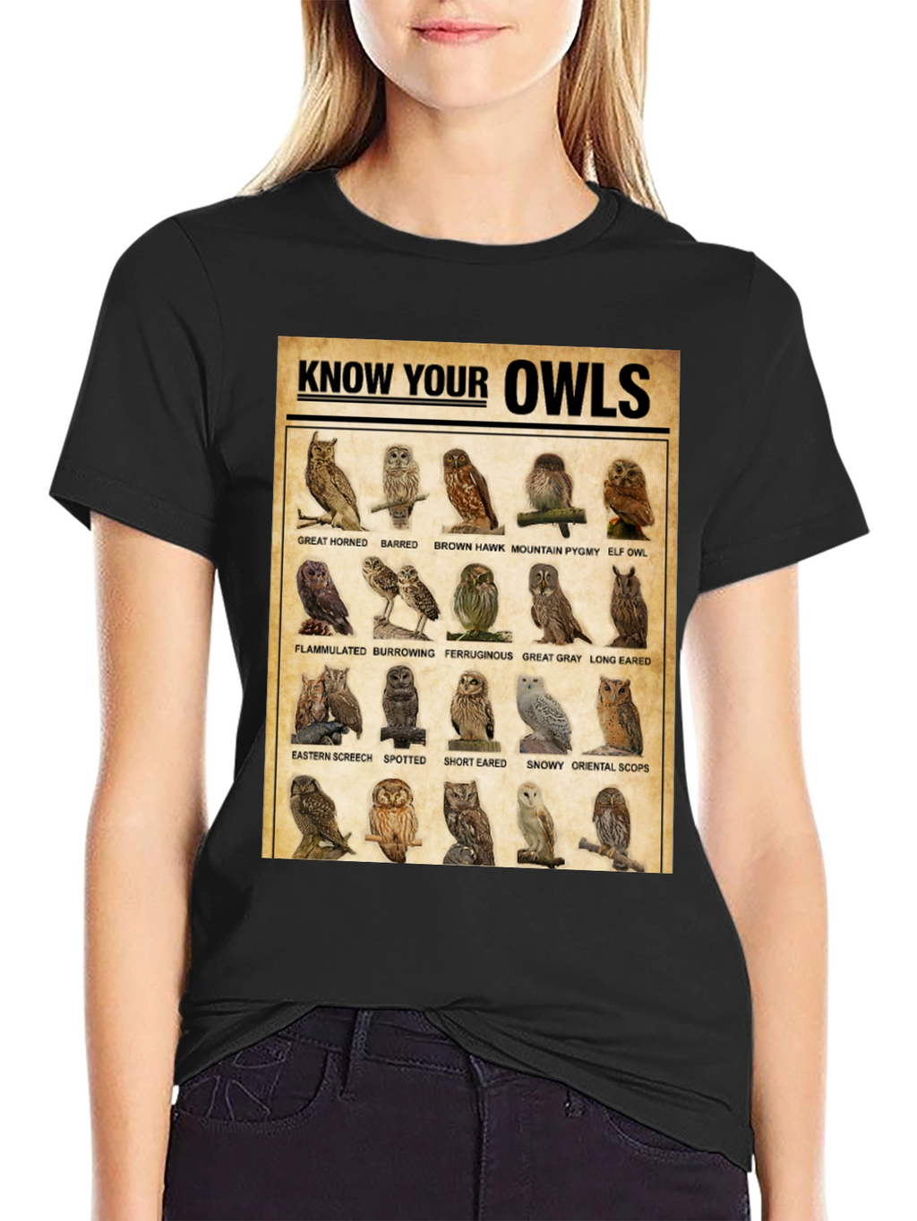 Know Your Owls T-Shirt: Bird Lovers Edition
