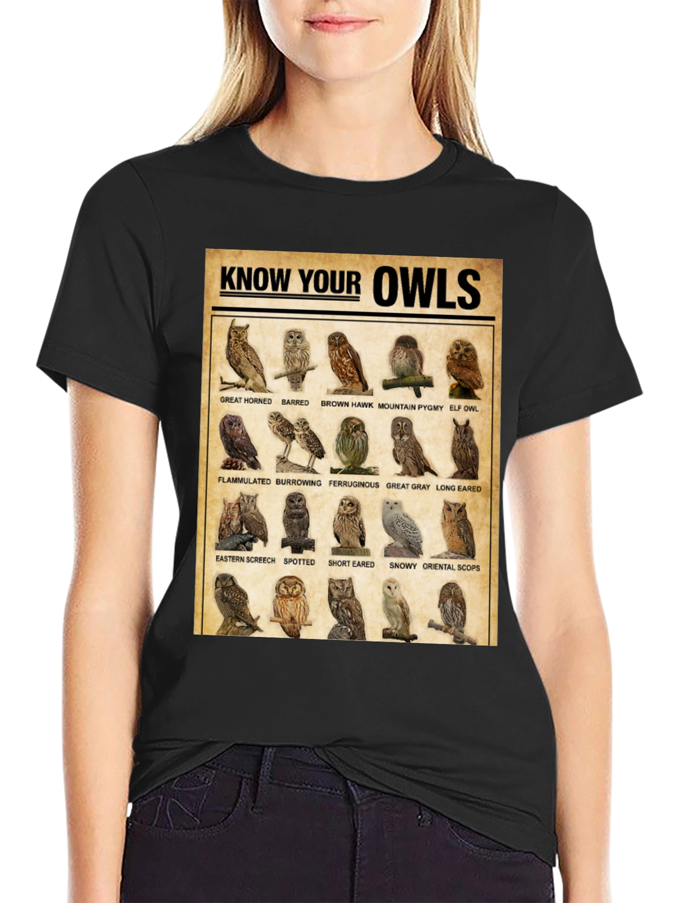 Know Your Owls T-Shirt: Bird Lovers Edition