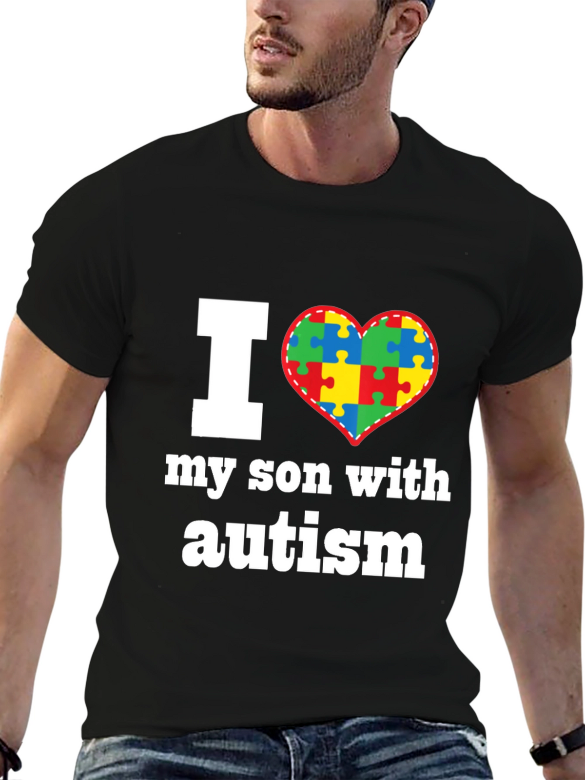 I Love My Son With Autism T-Shirt