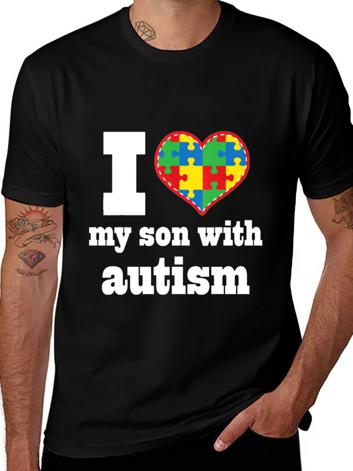 I Love My Son With Autism T-Shirt