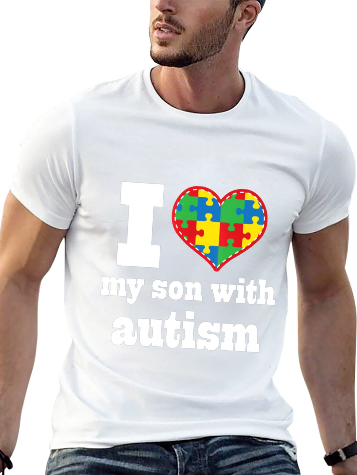 I Love My Son With Autism T-Shirt