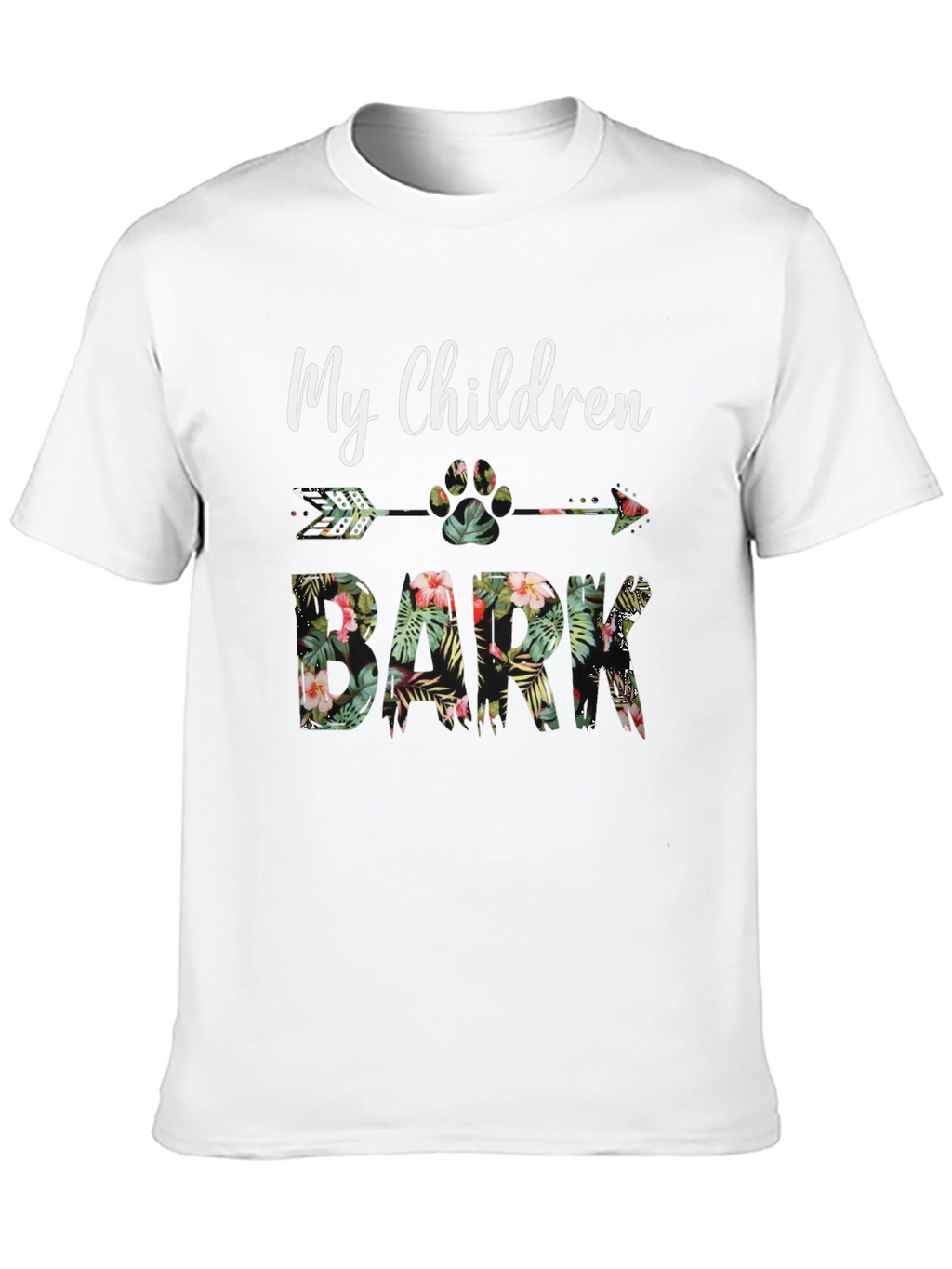 My Children Bark Floral Graphic Tee