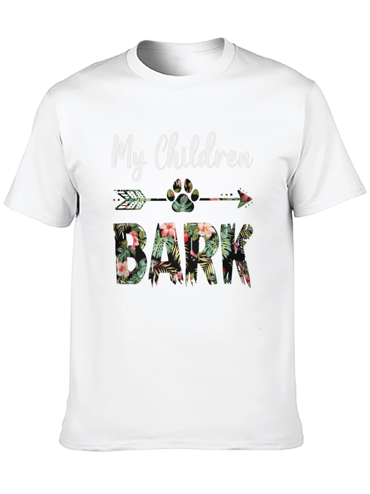 My Children Bark Floral Graphic Tee