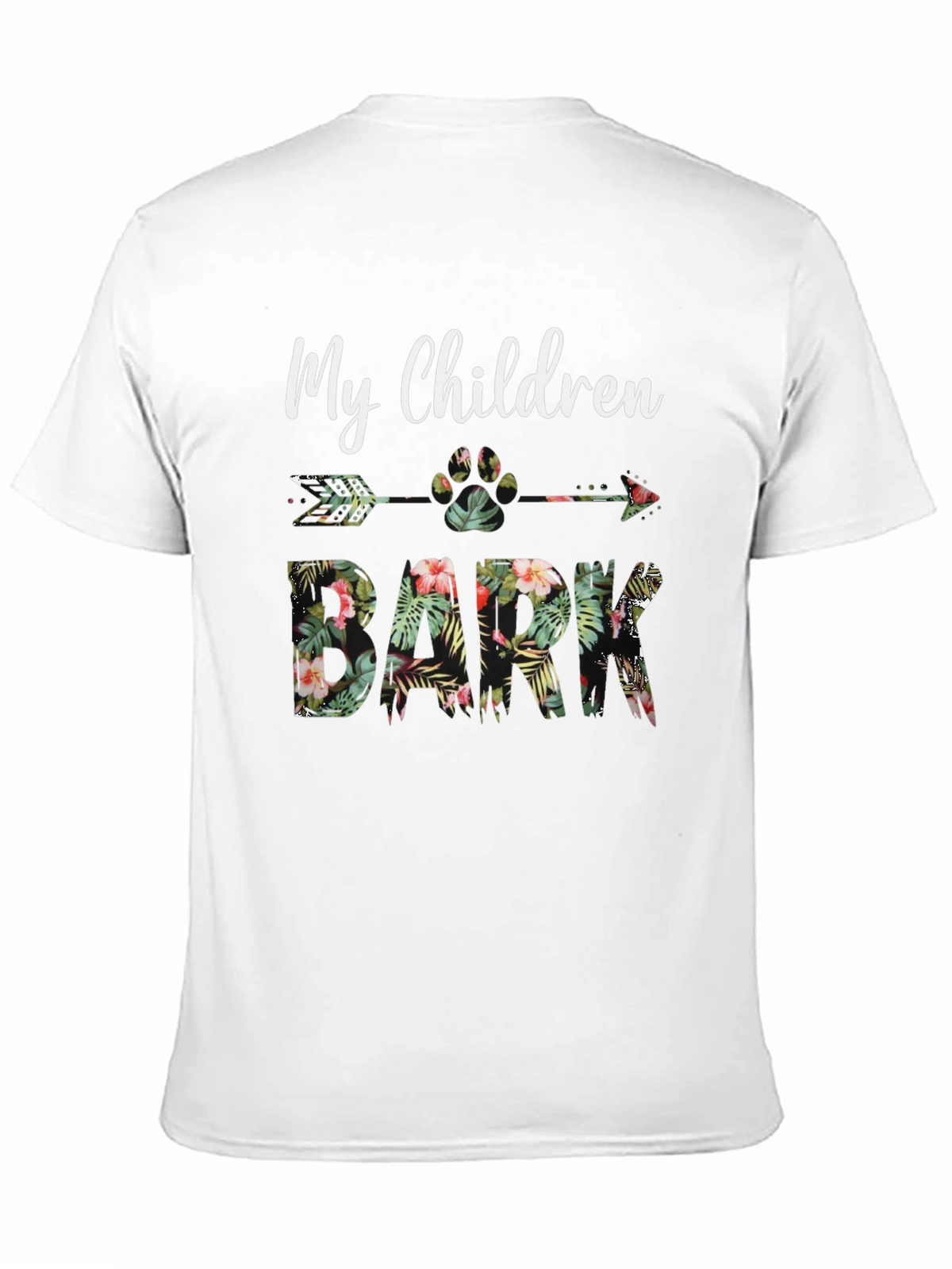 My Children Bark Floral Graphic Tee