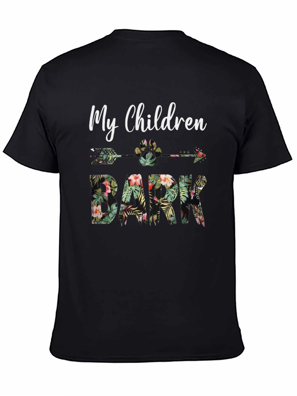 My Children Bark Floral Graphic Tee