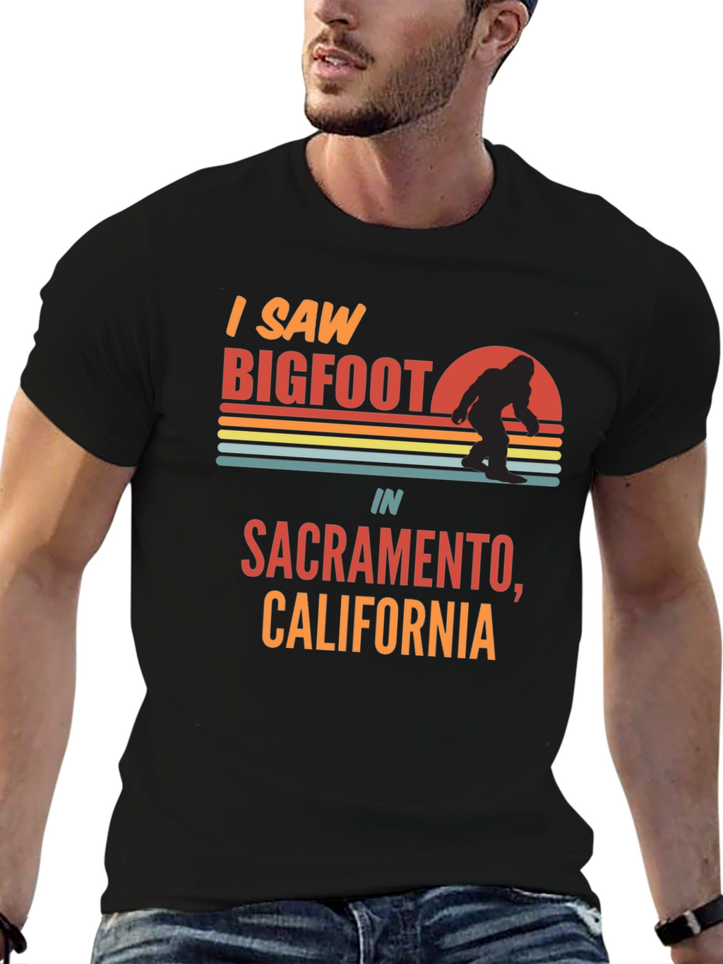 I Saw Bigfoot Sacramento T-Shirt
