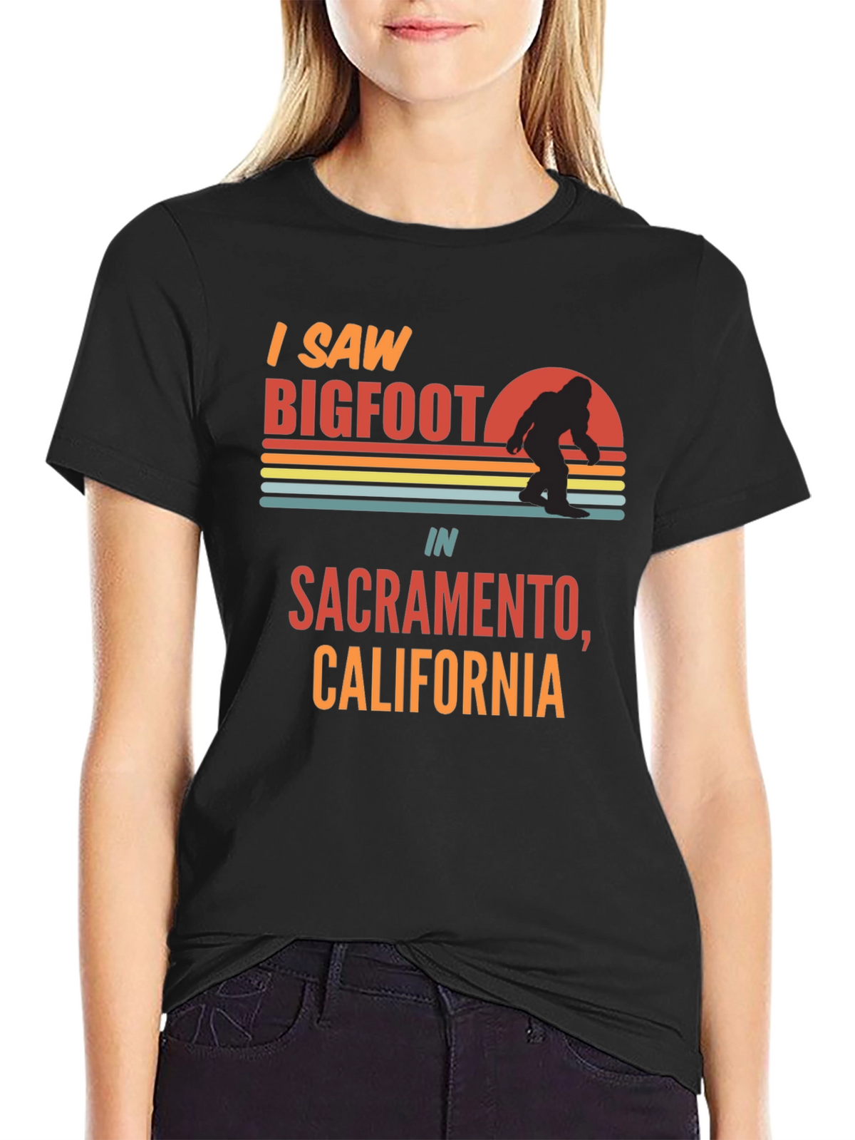 I Saw Bigfoot Sacramento T-Shirt