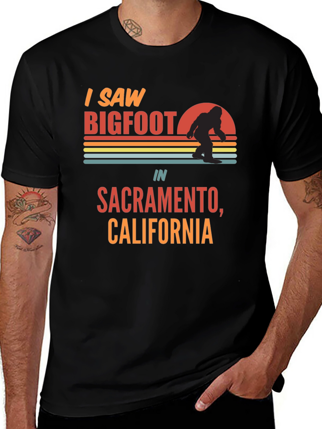 I Saw Bigfoot Sacramento T-Shirt