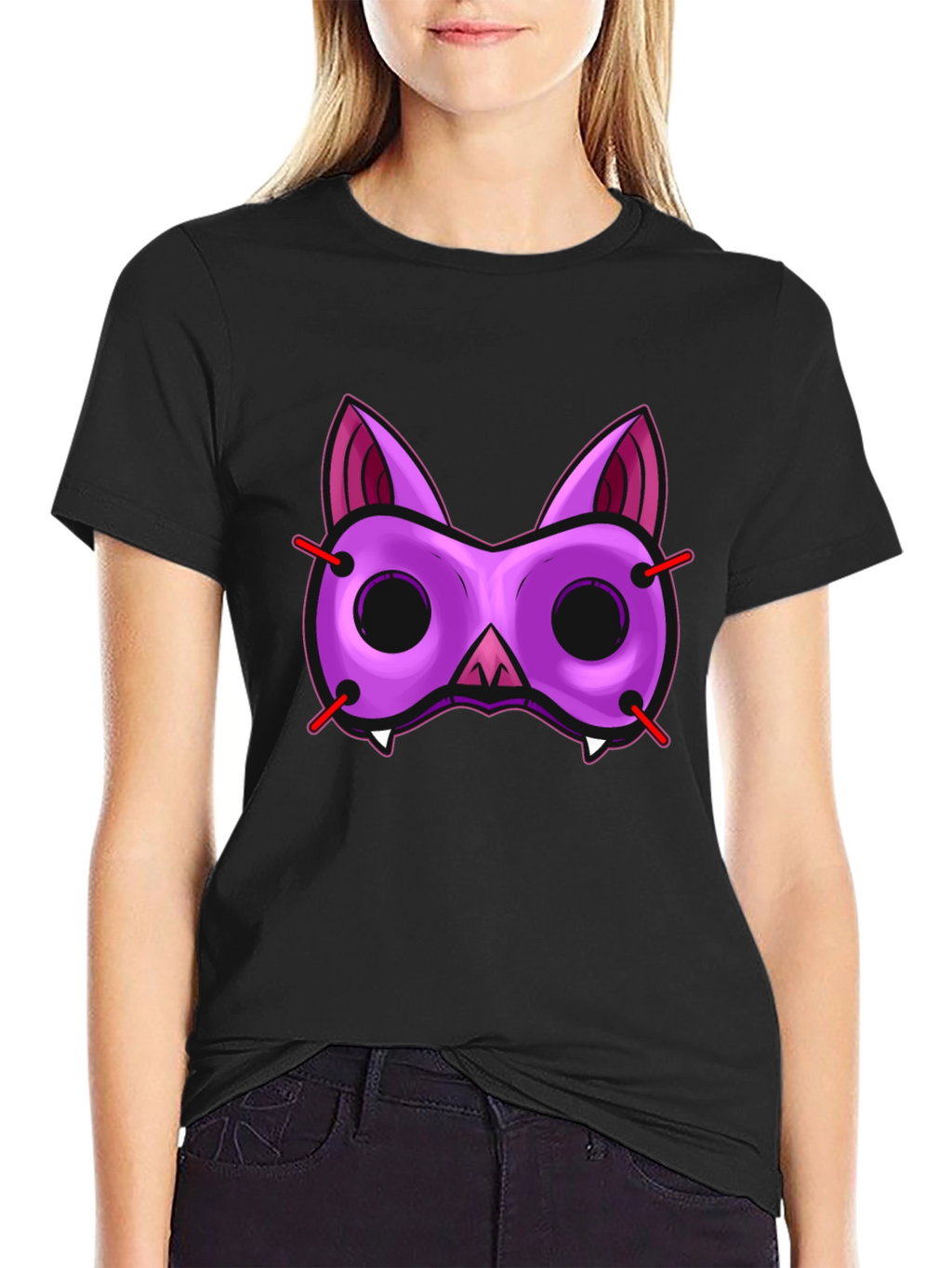 Funky Bat Mask Graphic Tee